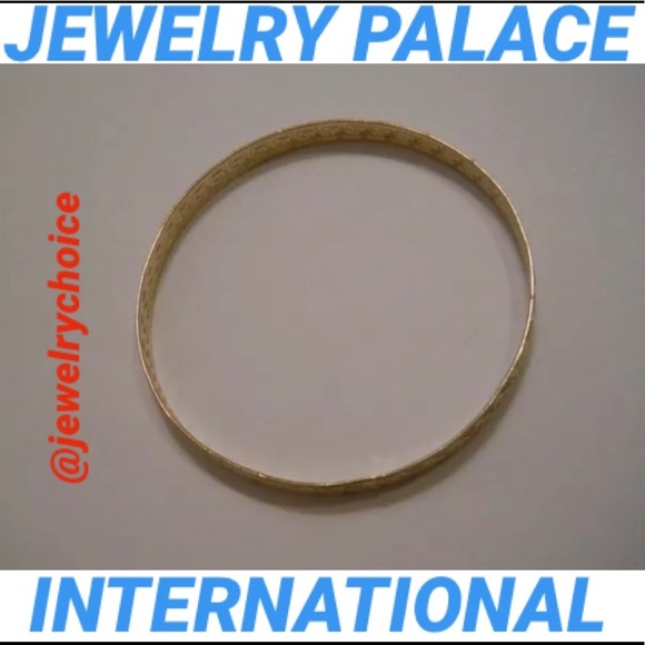 🆕14K Gold Filled Greek Key Slip On Bangle. - Picture 4 of 6